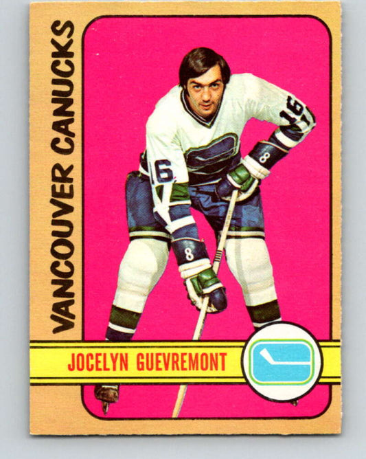 1972-73 O-Pee-Chee #37 Jocelyn Guevremont  Vancouver Canucks  V3363