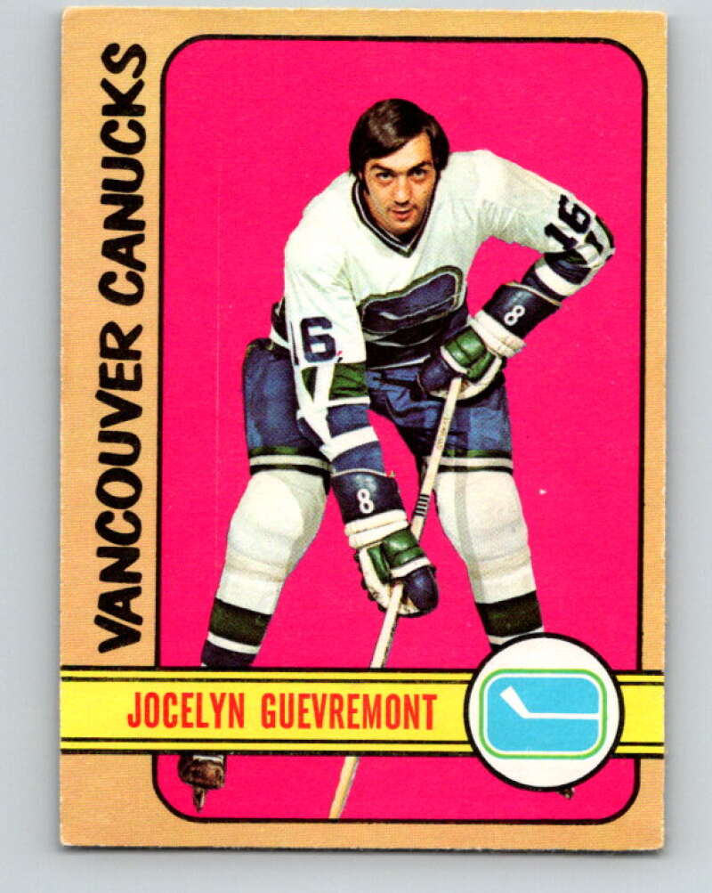 1972-73 O-Pee-Chee #37 Jocelyn Guevremont Vancouver Canucks V3364