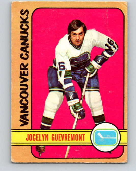 1972-73 O-Pee-Chee #37 Jocelyn Guevremont  Vancouver Canucks  V3366
