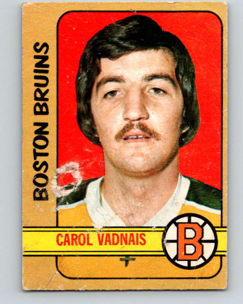 1972-73 O-Pee-Chee #39 Carol Vadnais Boston Bruins V3375