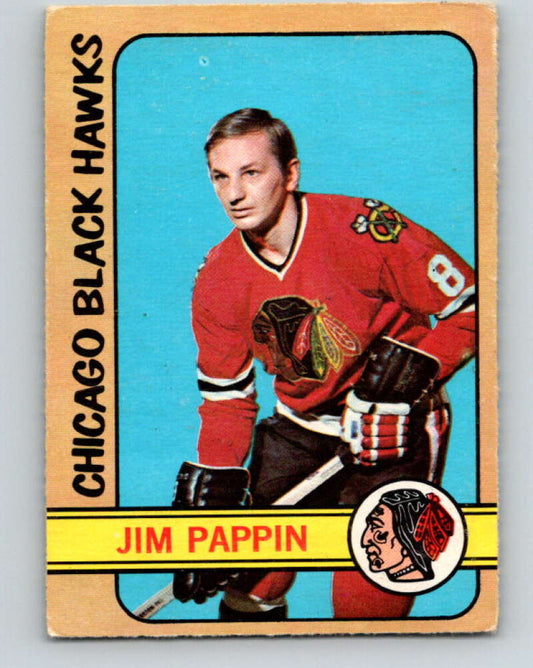 1972-73 O-Pee-Chee #42 Jim Pappin  Chicago Blackhawks  V3386