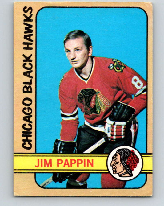 1972-73 O-Pee-Chee #42 Jim Pappin  Chicago Blackhawks  V3387