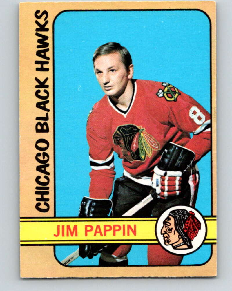 1972-73 O-Pee-Chee #42 Jim Pappin Chicago Blackhawks V3388