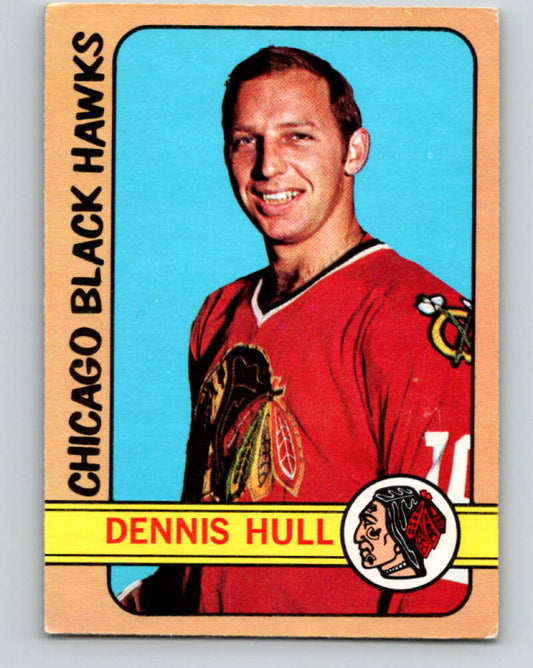 1972-73 O-Pee-Chee #52 Dennis Hull  Chicago Blackhawks  V3450