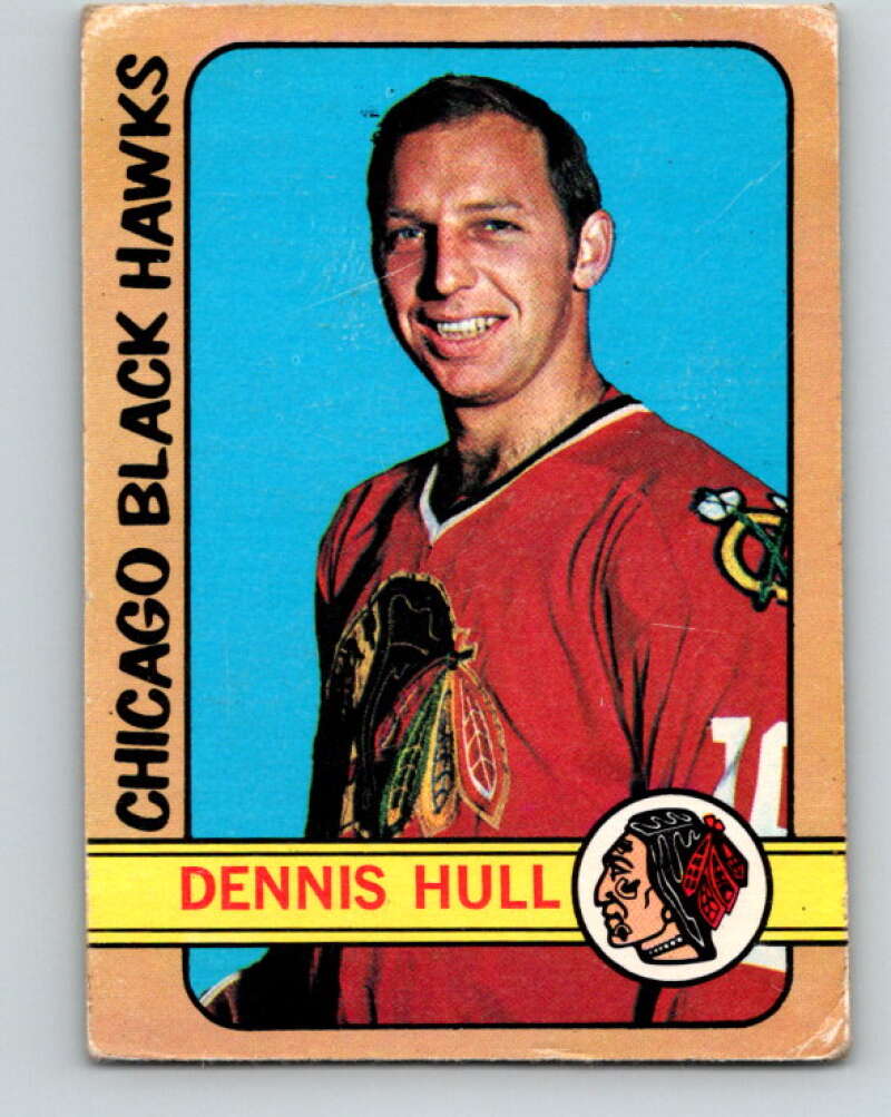 1972-73 O-Pee-Chee #52 Dennis Hull Chicago Blackhawks V3453