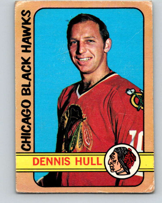 1972-73 O-Pee-Chee #52 Dennis Hull  Chicago Blackhawks  V3453