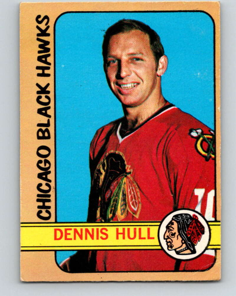 1972-73 O-Pee-Chee #52 Dennis Hull Chicago Blackhawks V3454