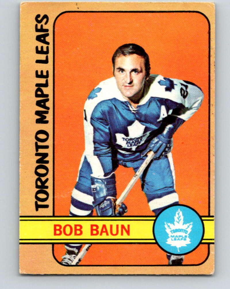 1972-73 O-Pee-Chee #66 Bob Baun Toronto Maple Leafs V3538