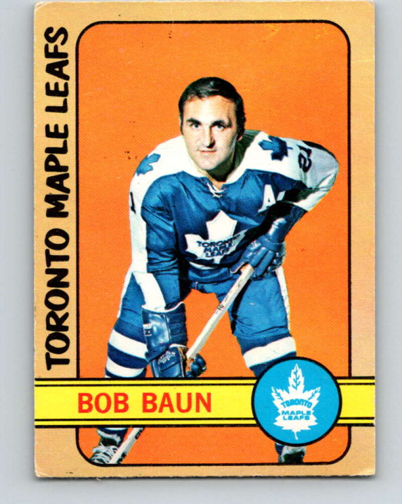1972-73 O-Pee-Chee #66 Bob Baun Toronto Maple Leafs V3539