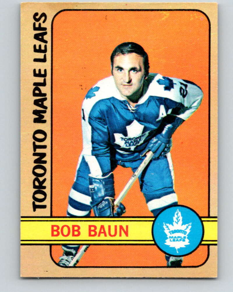 1972-73 O-Pee-Chee #66 Bob Baun Toronto Maple Leafs V3540