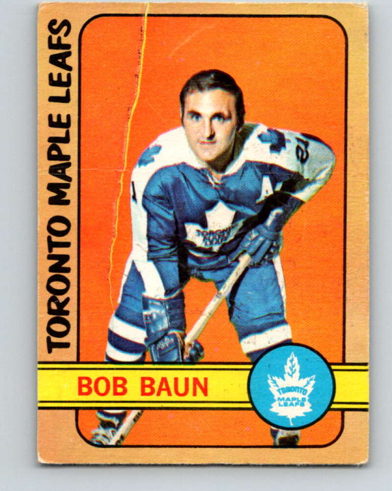 1972-73 O-Pee-Chee #66 Bob Baun Toronto Maple Leafs V3541