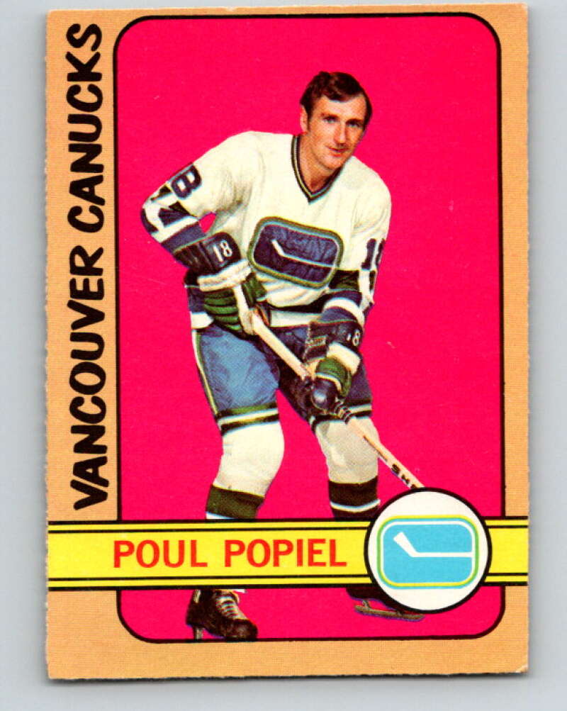 1972-73 O-Pee-Chee #67 Poul Popiel Vancouver Canucks V3542