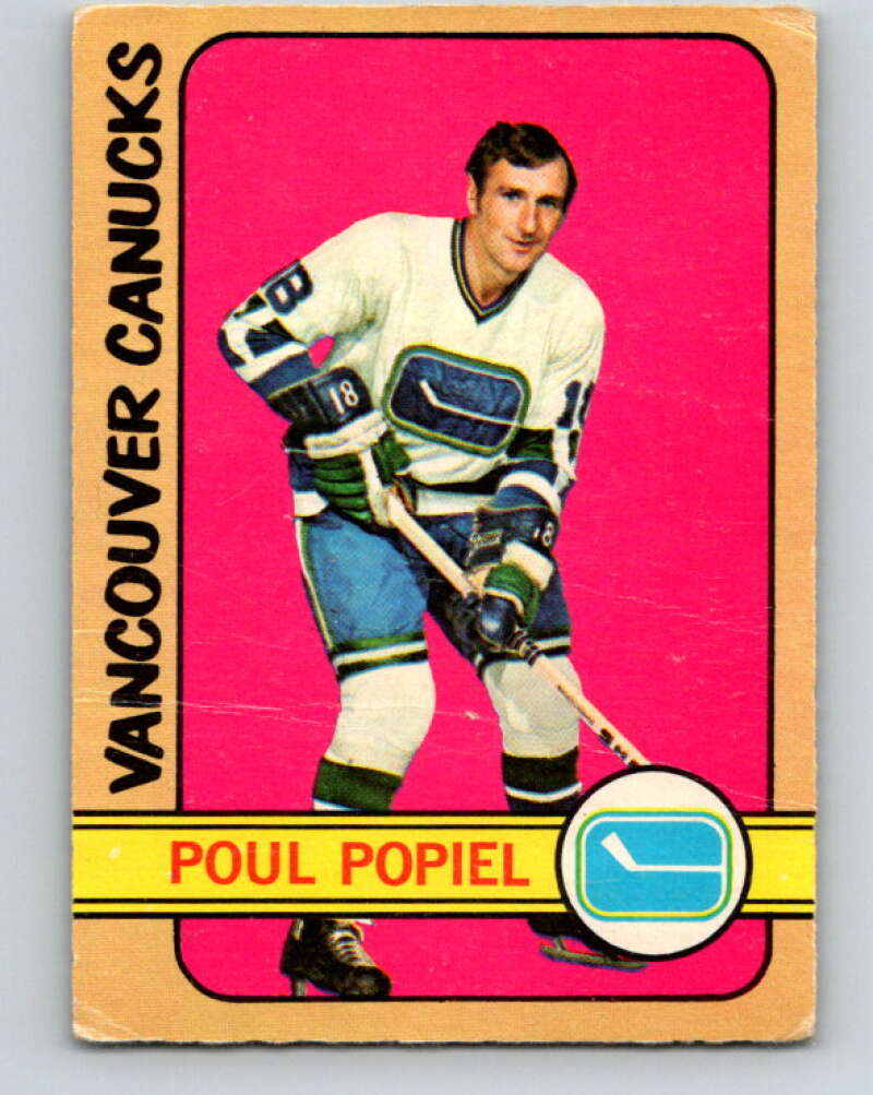 1972-73 O-Pee-Chee #67 Poul Popiel Vancouver Canucks V3544