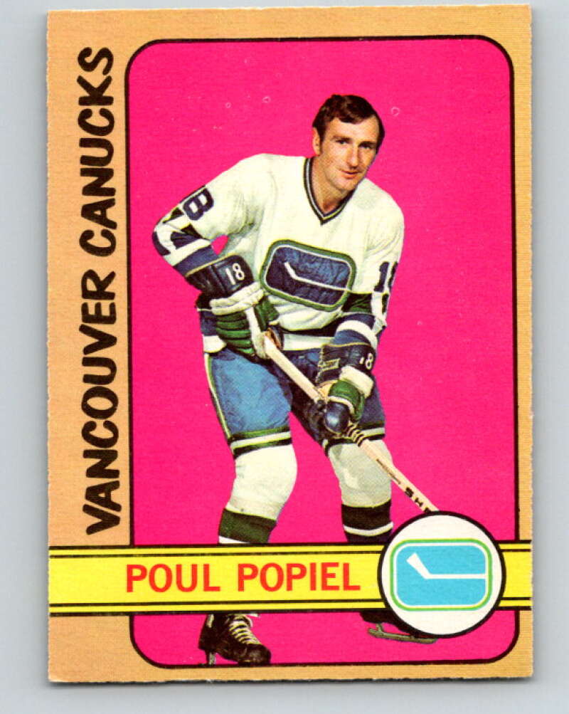 1972-73 O-Pee-Chee #67 Poul Popiel Vancouver Canucks V3546