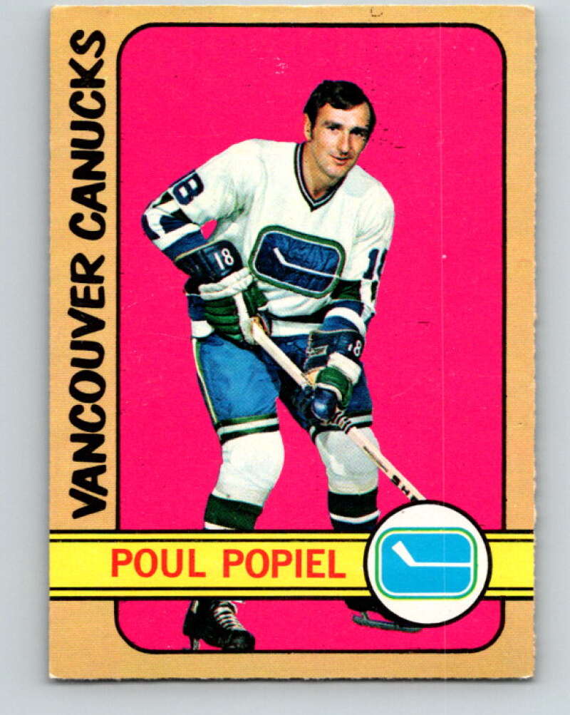 1972-73 O-Pee-Chee #67 Poul Popiel Vancouver Canucks V3549