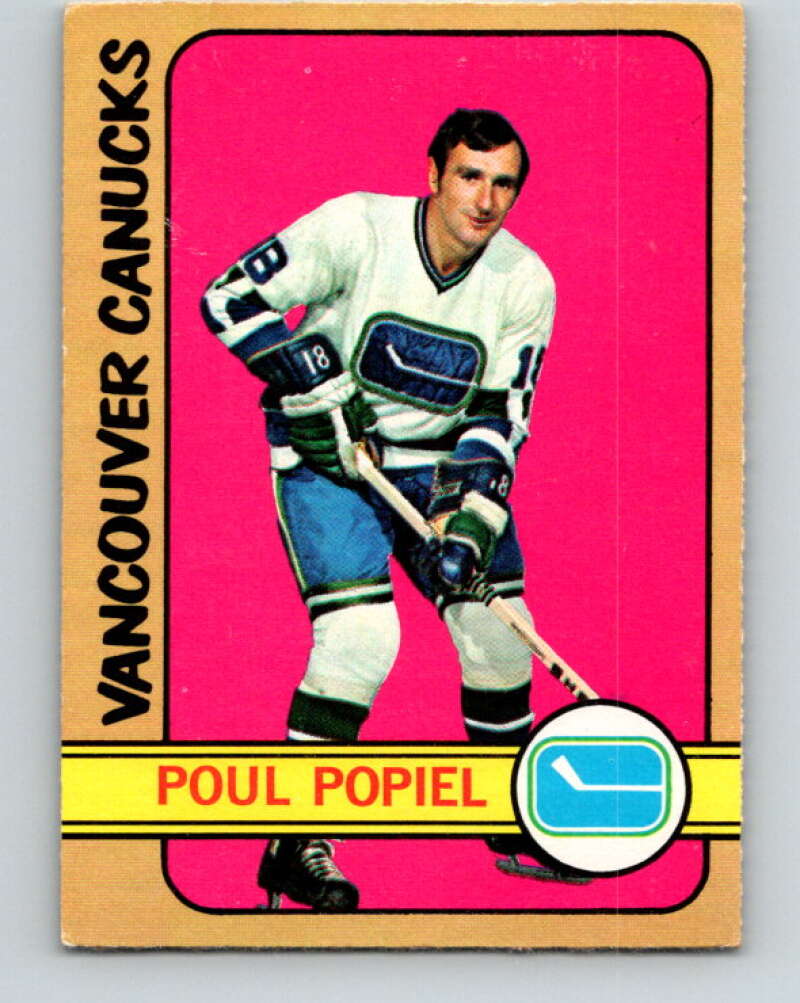 1972-73 O-Pee-Chee #67 Poul Popiel Vancouver Canucks V3550