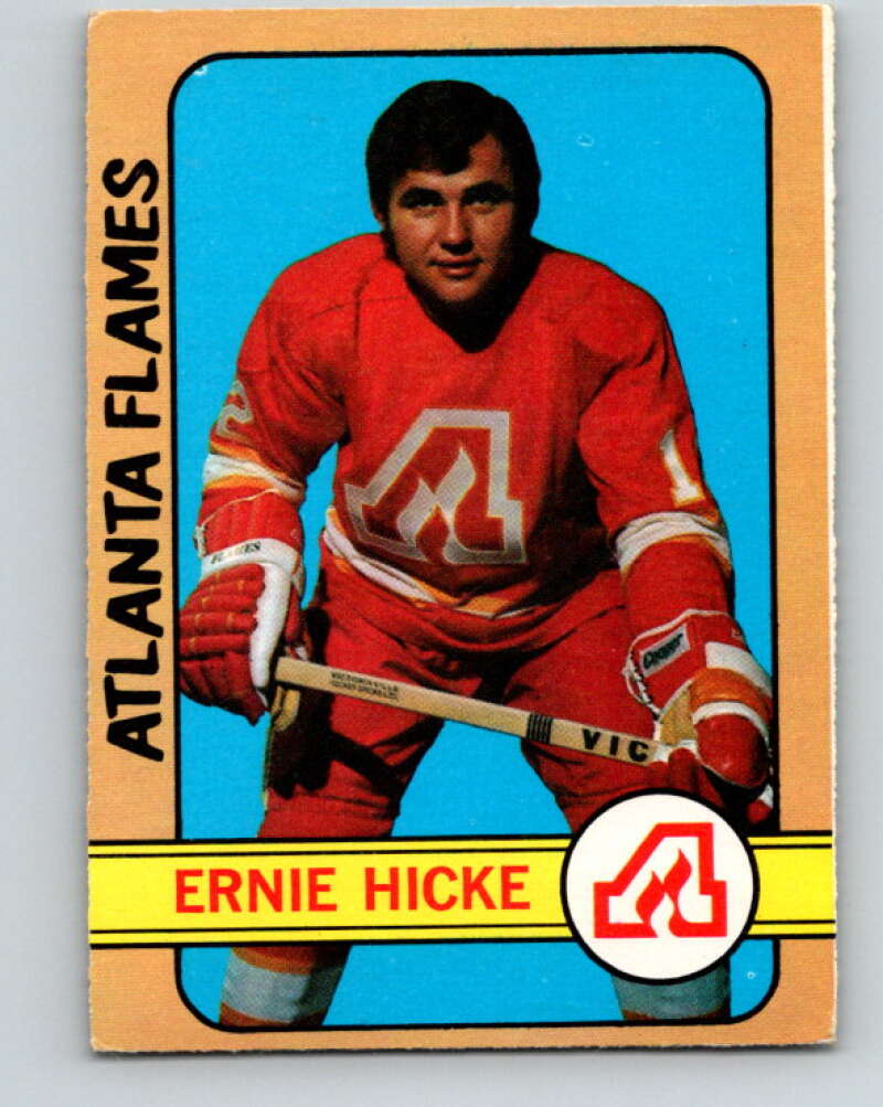 1972-73 O-Pee-Chee #72 Ernie Hicke Atlanta Flames V3572