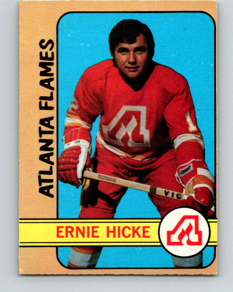 1972-73 O-Pee-Chee #72 Ernie Hicke Atlanta Flames V3574