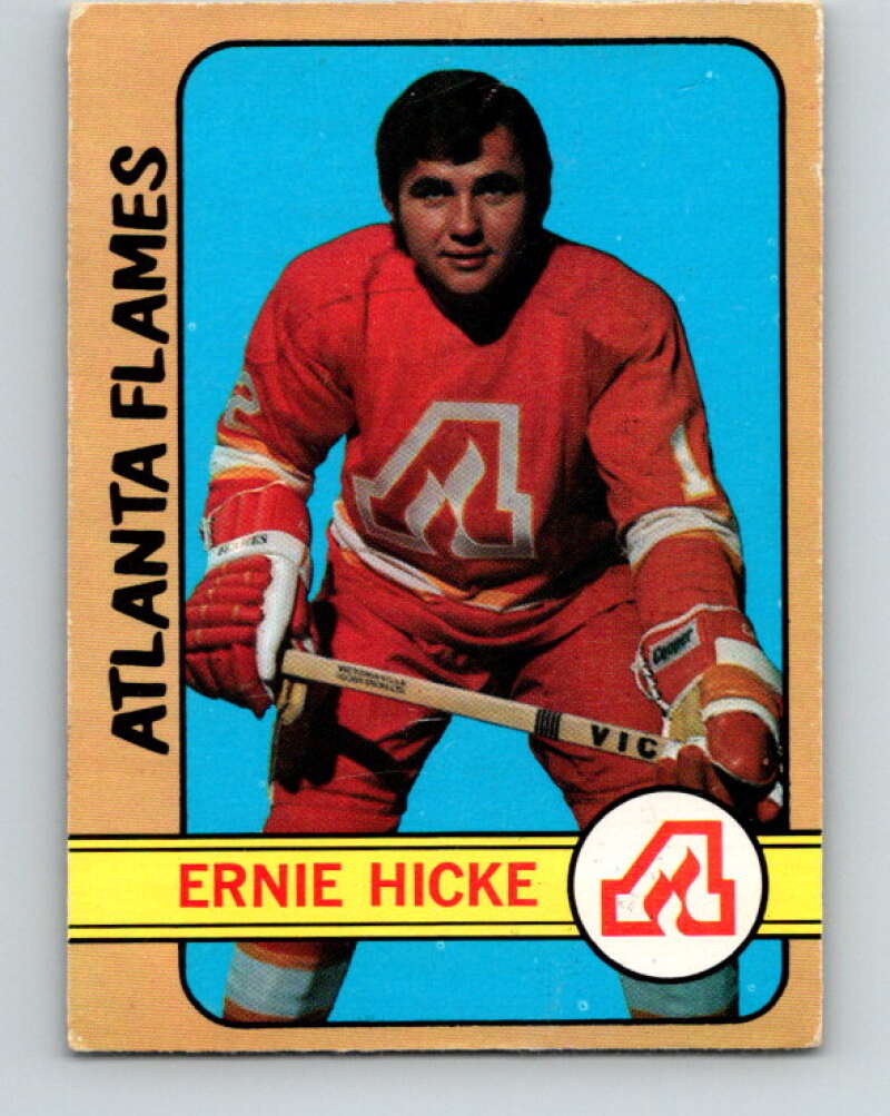 1972-73 O-Pee-Chee #72 Ernie Hicke Atlanta Flames V3576