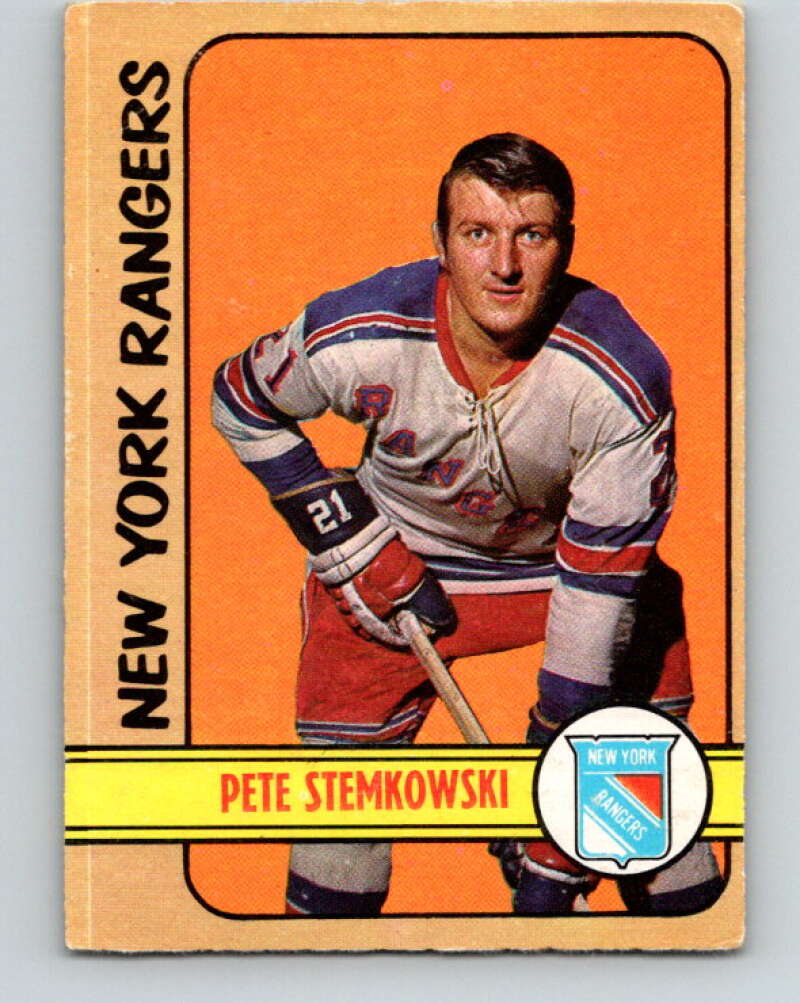 1972-73 O-Pee-Chee #78 Pete Stemkowski New York Rangers V3619