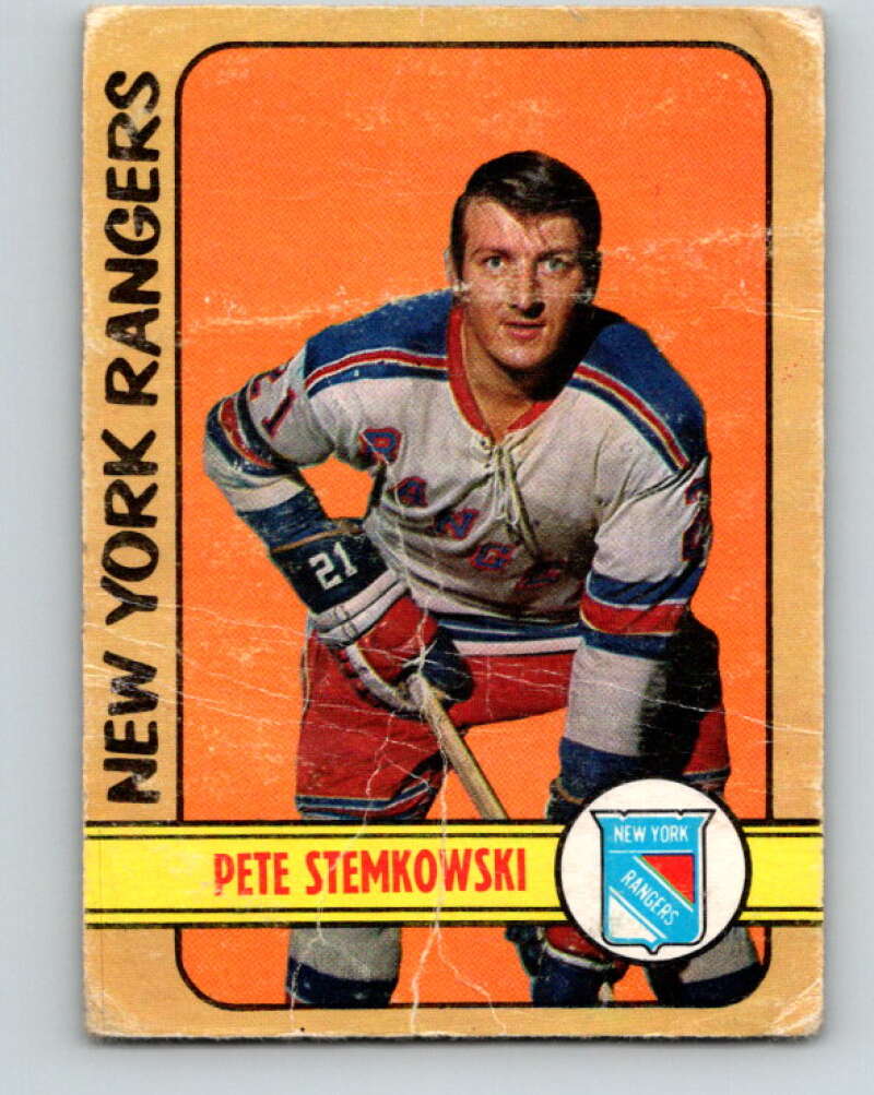 1972-73 O-Pee-Chee #78 Pete Stemkowski New York Rangers V3621