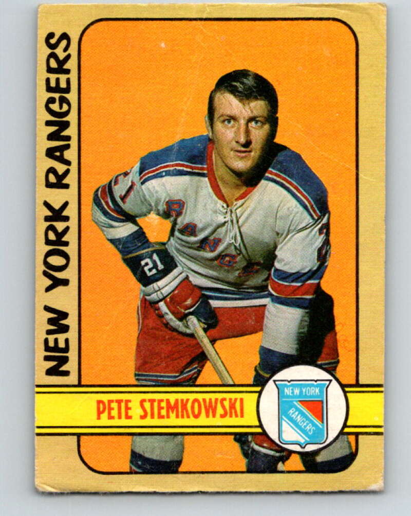 1972-73 O-Pee-Chee #78 Pete Stemkowski New York Rangers V3624