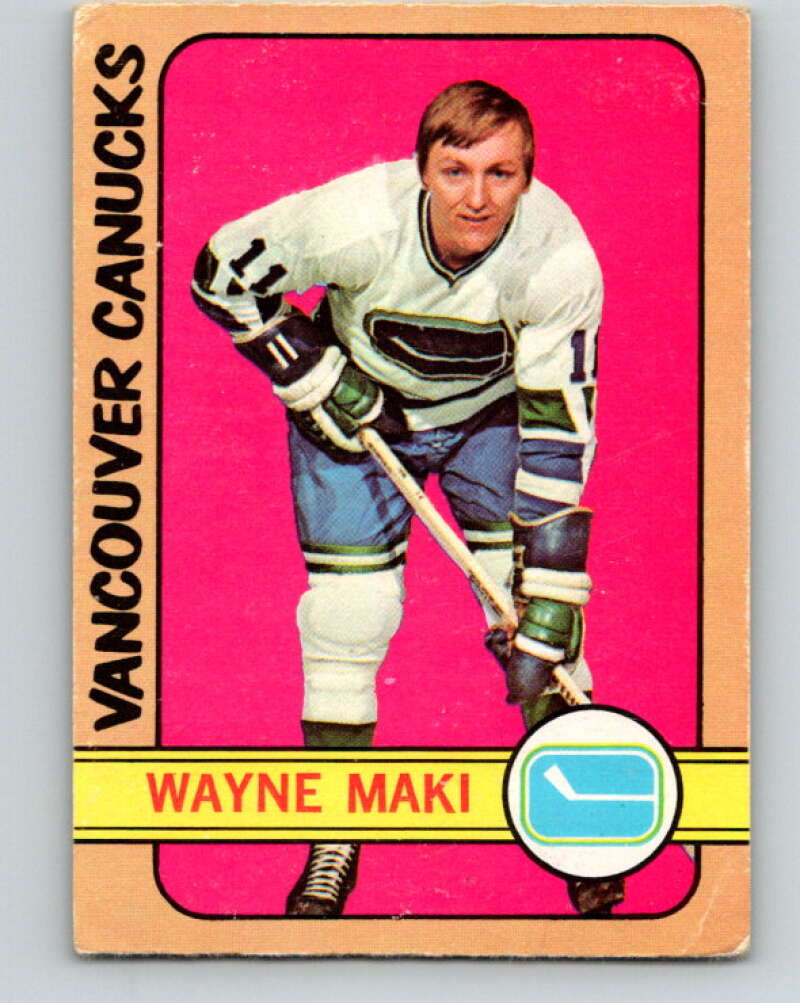1972-73 O-Pee-Chee #84 Wayne Maki Vancouver Canucks V3653