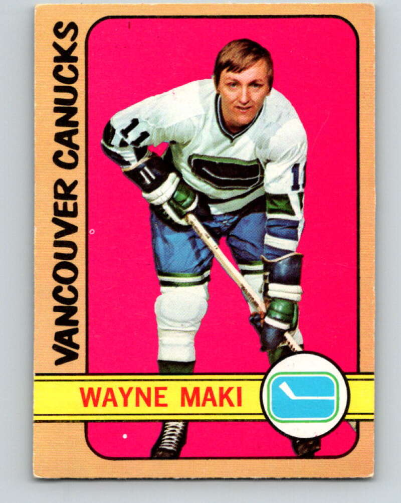 1972-73 O-Pee-Chee #84 Wayne Maki Vancouver Canucks V3654