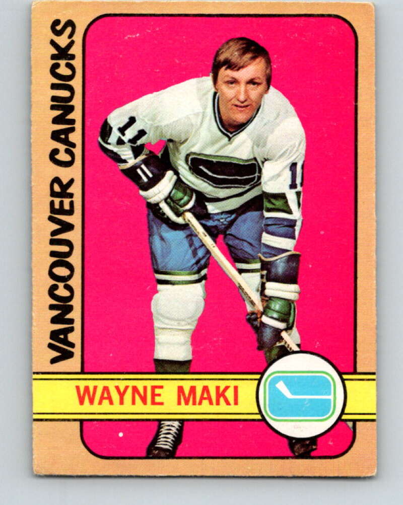 1972-73 O-Pee-Chee #84 Wayne Maki Vancouver Canucks V3655