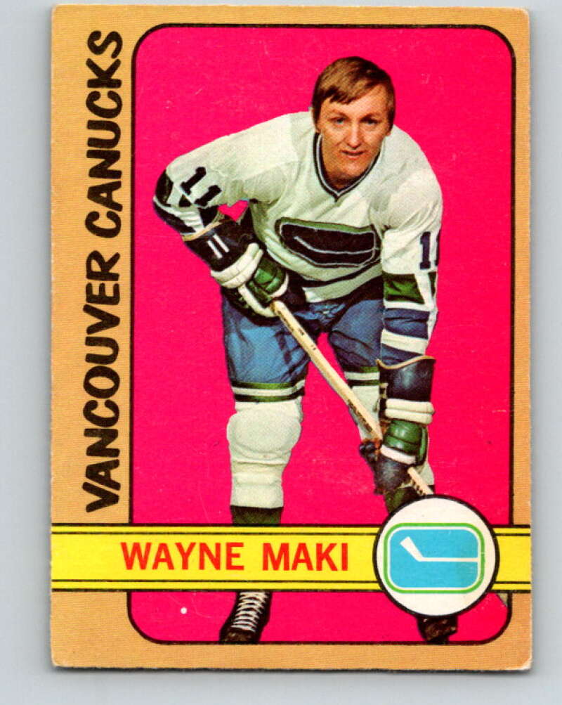 1972-73 O-Pee-Chee #84 Wayne Maki Vancouver Canucks V3657
