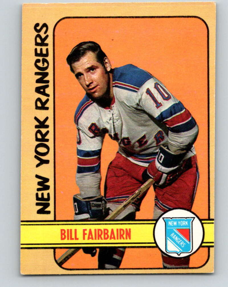1972-73 O-Pee-Chee #87 Bill Fairbairn New York Rangers V3666