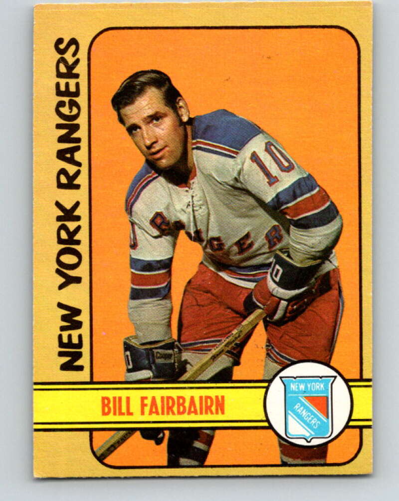 1972-73 O-Pee-Chee #87 Bill Fairbairn New York Rangers V3667