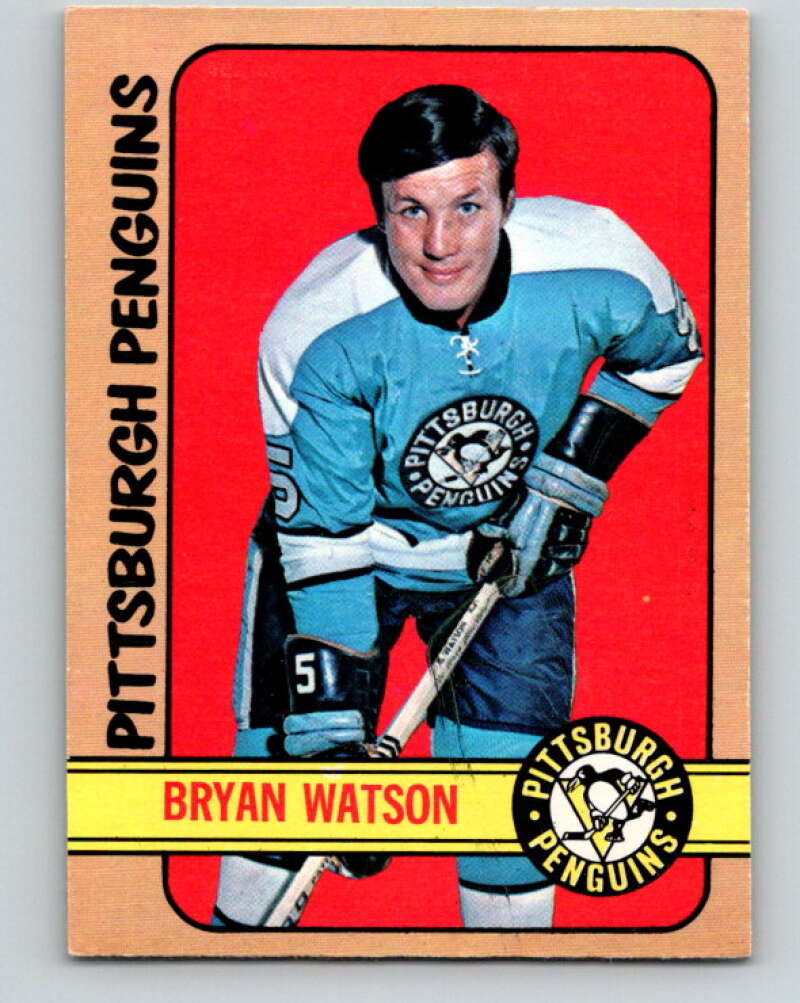 1972-73 O-Pee-Chee #90 Bryan Watson Pittsburgh Penguins V3674