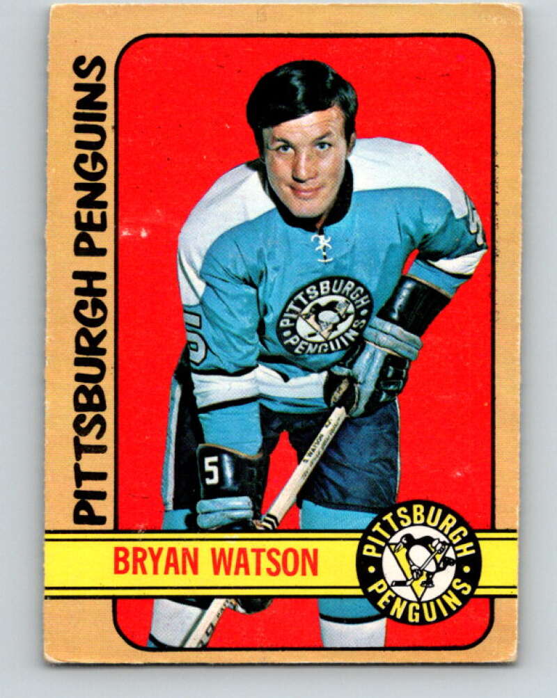 1972-73 O-Pee-Chee #90 Bryan Watson Pittsburgh Penguins V3675