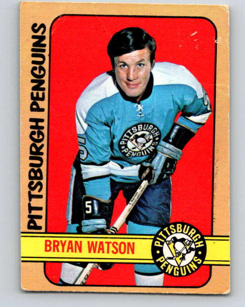 1972-73 O-Pee-Chee #90 Bryan Watson Pittsburgh Penguins V3676