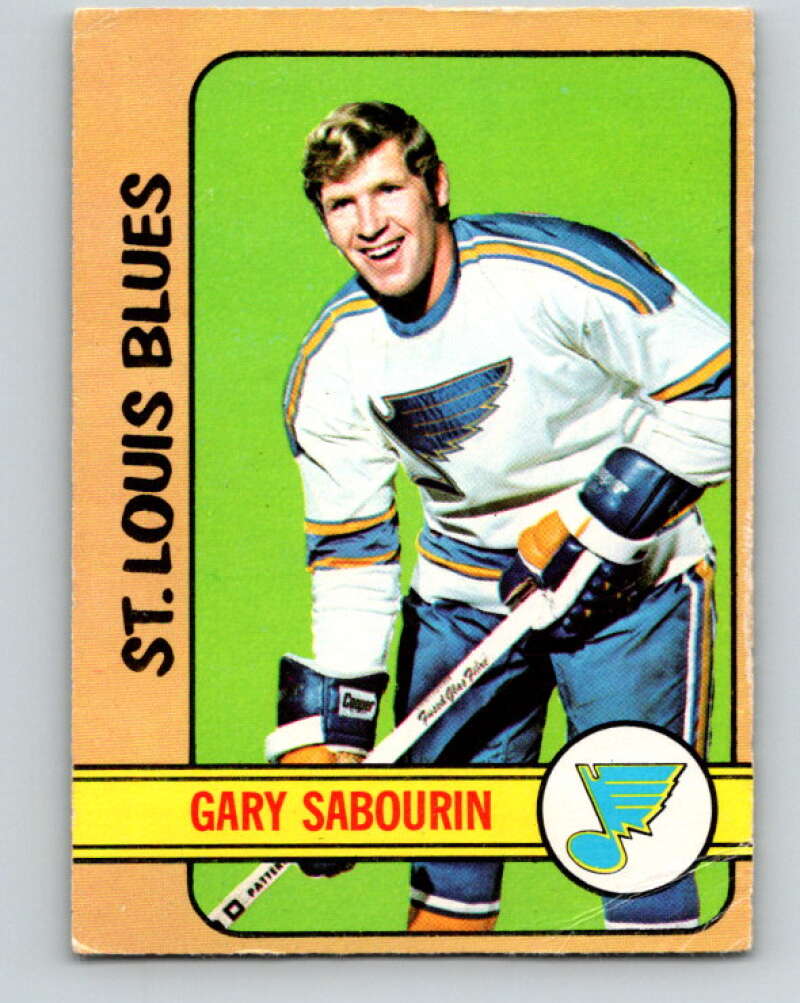 1972-73 O-Pee-Chee #91 Gary Sabourin St. Louis Blues V3681