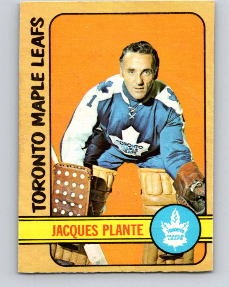1972-73 O-Pee-Chee #92 Jacques Plante Toronto Maple Leafs V3682