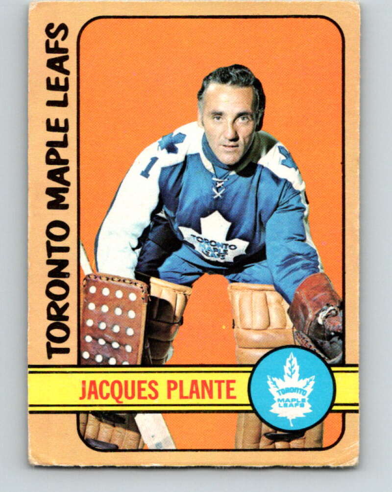 1972-73 O-Pee-Chee #92 Jacques Plante Toronto Maple Leafs V3686