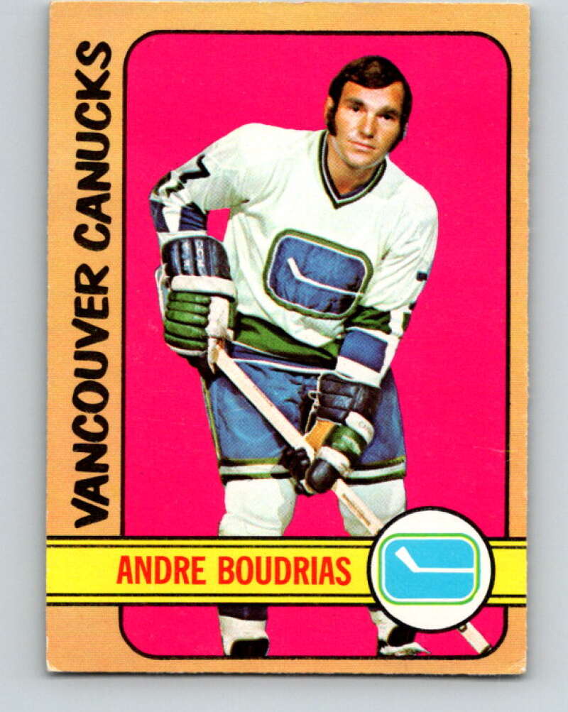 1972-73 O-Pee-Chee #93 Andre Boudrias Vancouver Canucks V3691