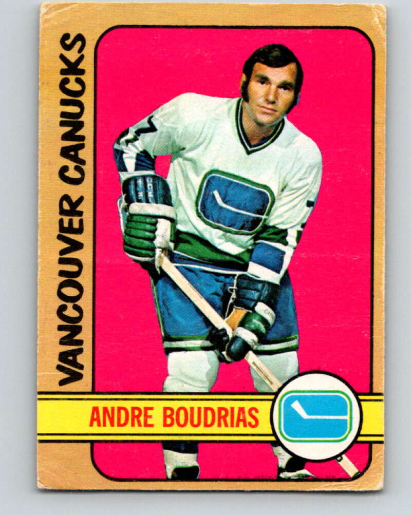 1972-73 O-Pee-Chee #93 Andre Boudrias Vancouver Canucks V3694