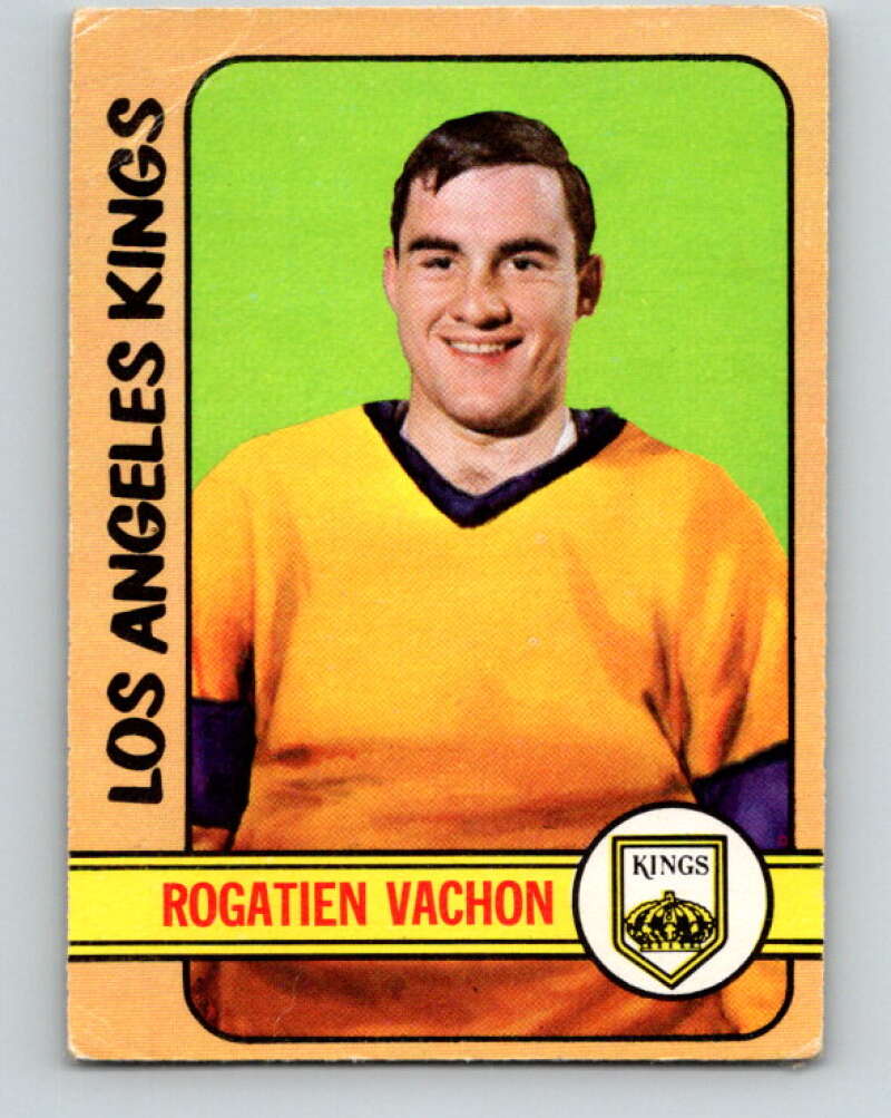 1972-73 O-Pee-Chee #100 Rogie Vachon UER Los Angeles Kings V3734