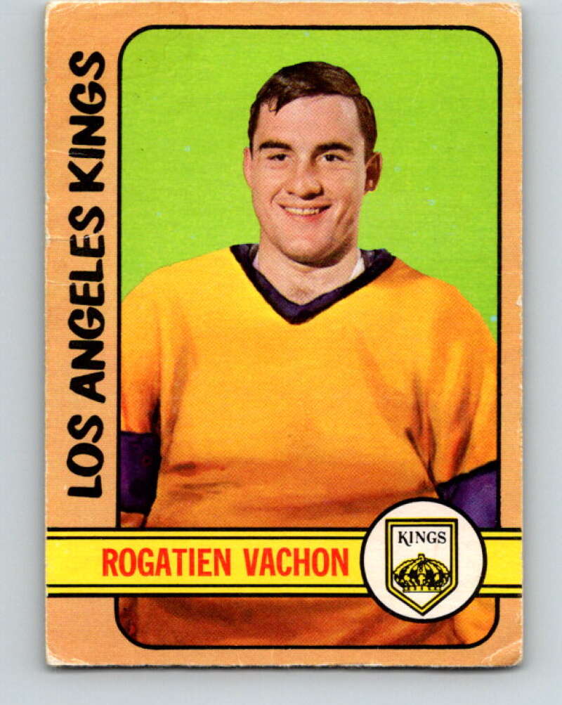 1972-73 O-Pee-Chee #100 Rogie Vachon UER Los Angeles Kings V3737