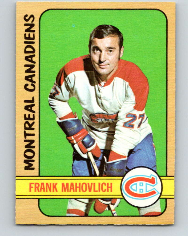 1972-73 O-Pee-Chee #102 Frank Mahovlich Montreal Canadiens V3742