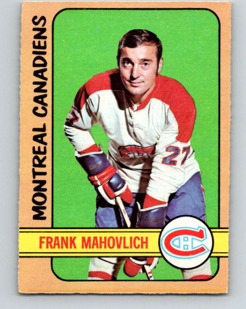 1972-73 O-Pee-Chee #102 Frank Mahovlich Montreal Canadiens V3743