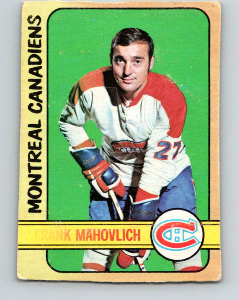 1972-73 O-Pee-Chee #102 Frank Mahovlich Montreal Canadiens V3744