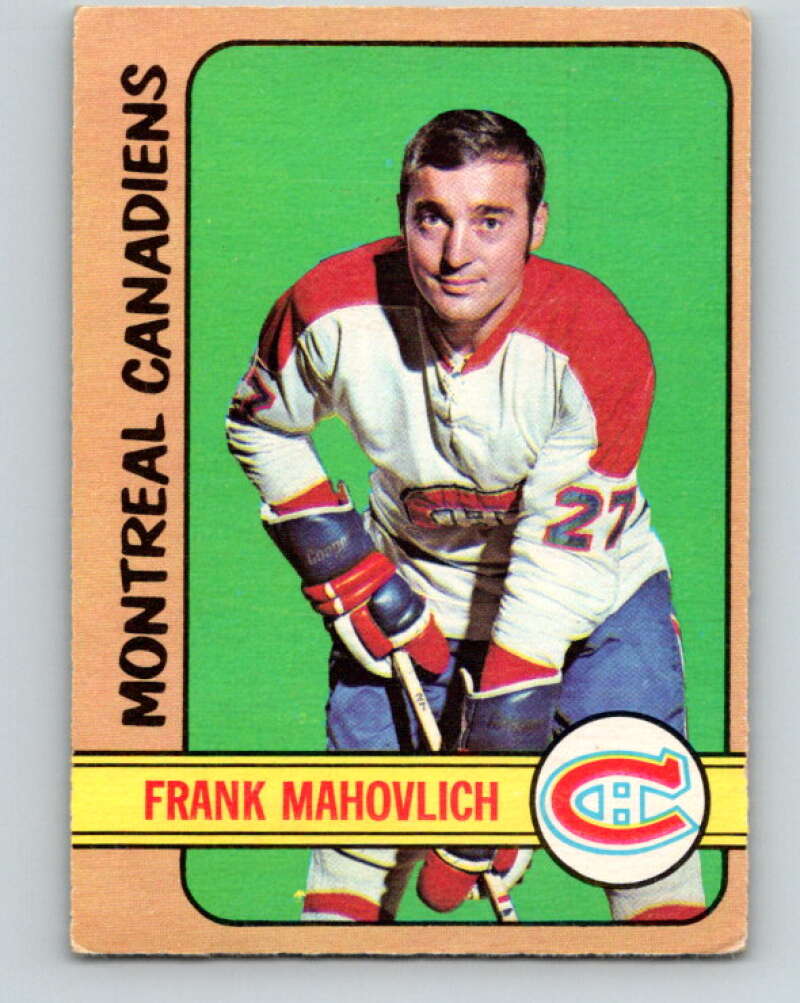 1972-73 O-Pee-Chee #102 Frank Mahovlich Montreal Canadiens V3745