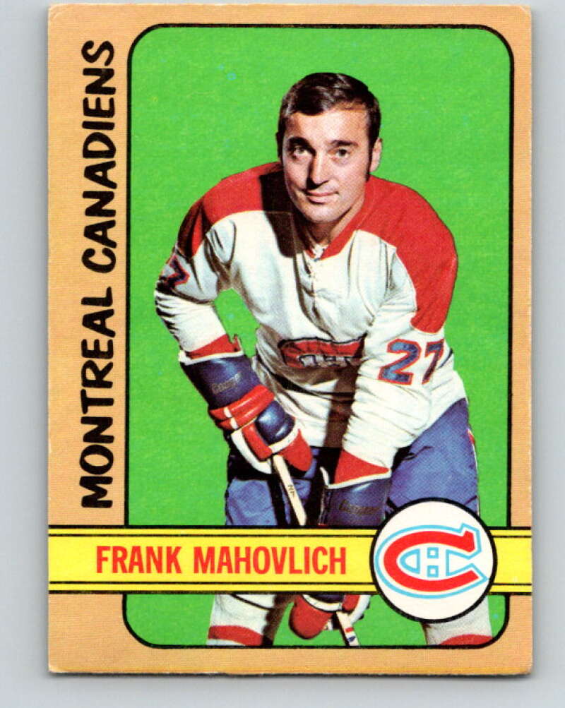 1972-73 O-Pee-Chee #102 Frank Mahovlich Montreal Canadiens V3746