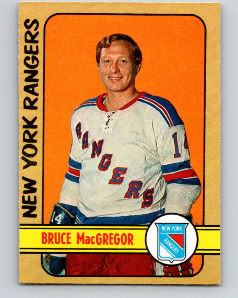 1972-73 O-Pee-Chee #103 Bruce MacGregor New York Rangers V3748