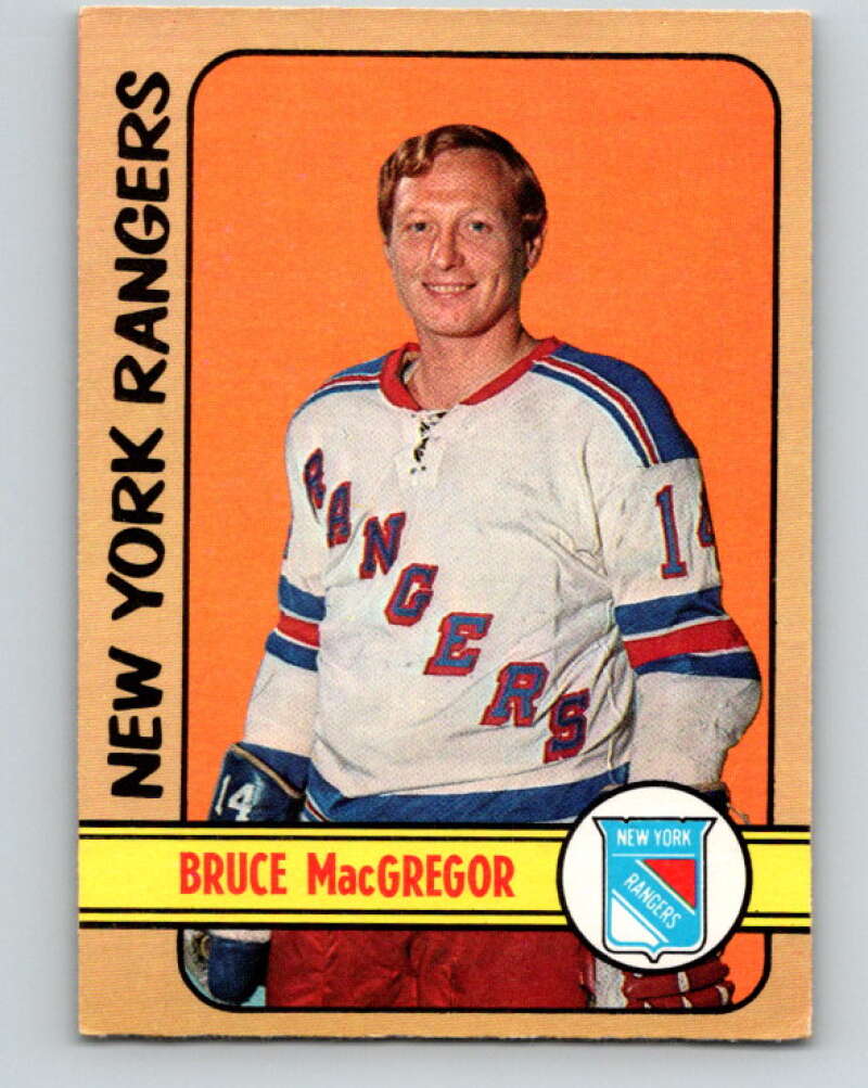 1972-73 O-Pee-Chee #103 Bruce MacGregor New York Rangers V3750