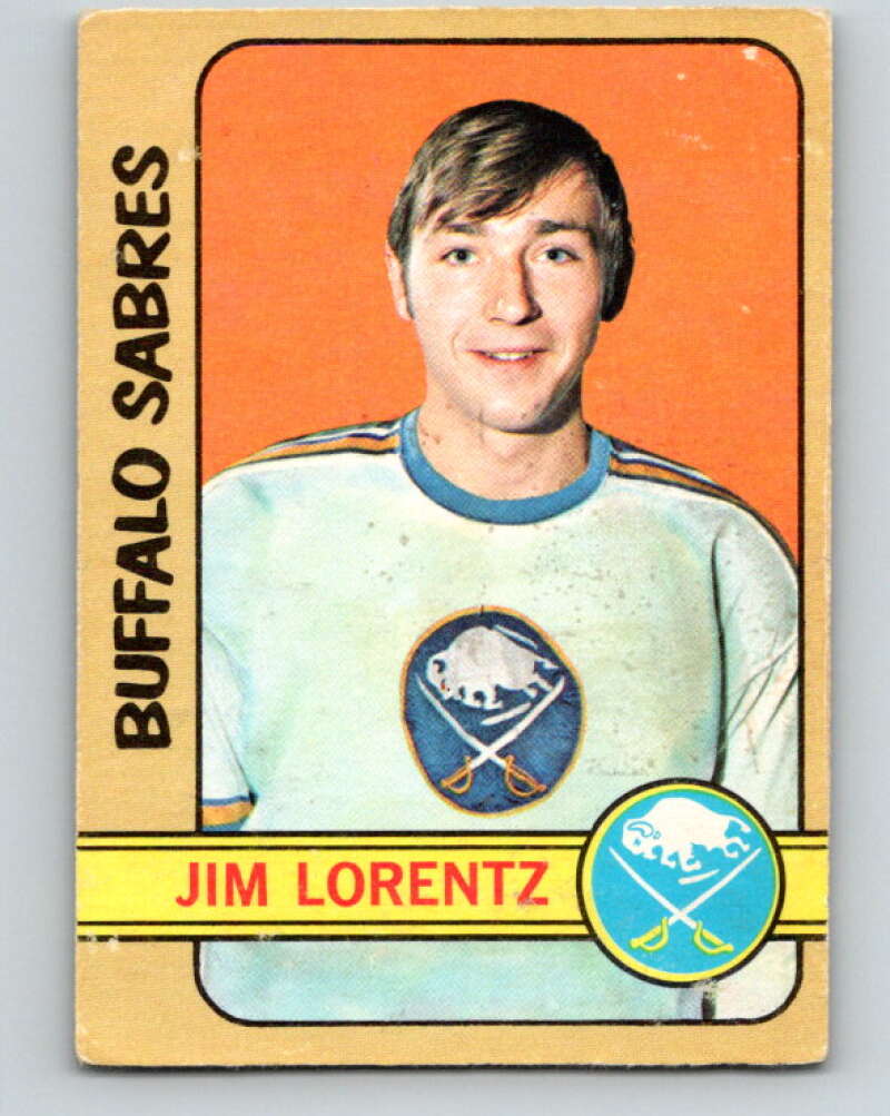 1972-73 O-Pee-Chee #116 Jim Lorentz Buffalo Sabres V3797